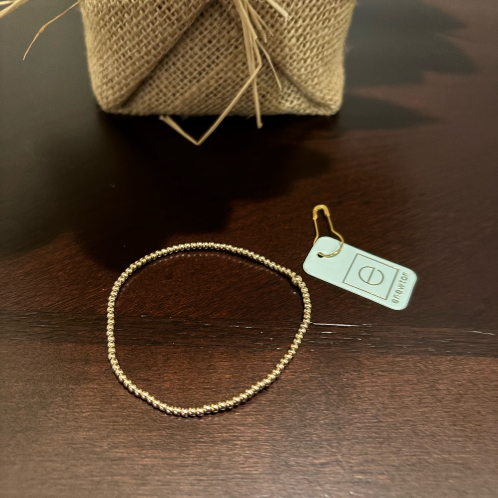 Newton Gold Beaded Bracelet